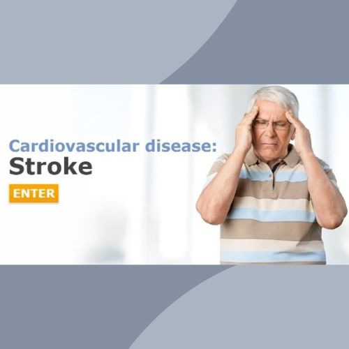title of the course printed next to image of a man clutching his forehead