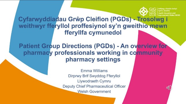 title of the course printed on Y Ty Dysgu logo