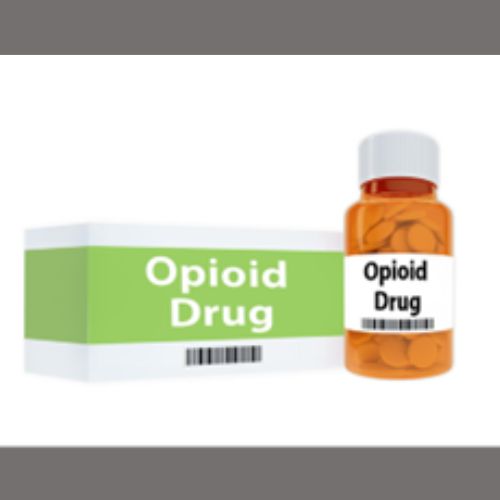 graphic of opioids in a packaging