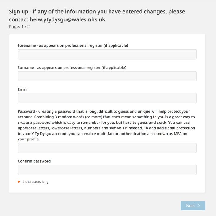 Screenshot of Step 2