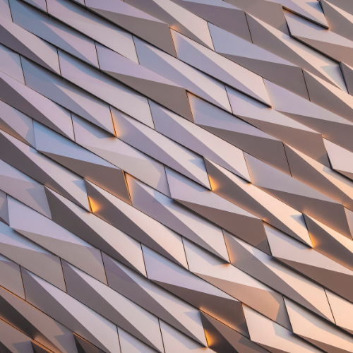 geometric pattern - bronze colour